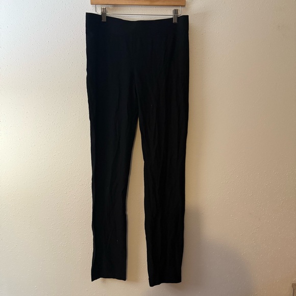 Eileen Fisher Black Elastic Waist Leggings Size Medium - Picture 2 of 7